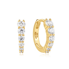 Dusk Divas Gold Gradient Pave Huggies
