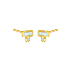 ASHTON OPAL STUDS GOLD