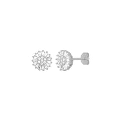 SUNBURST STUDS SILVER