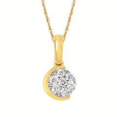 Eco-Brilliance® 0.16 Ctw Lab-Created Diamond Pendant In Sterling Silver Eco-Brilliance