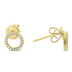 Y Circle Earring .10RD