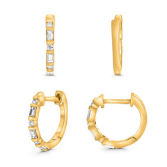 Y Hoop Earring .06RD .12BG