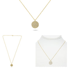 Y Circle Necklace .41RD
