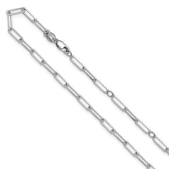 Sterling Silver RH-PL 3.1mm Paperclip 1+1" chain