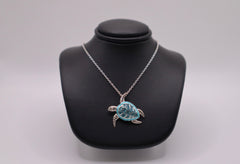 Nicole Barr Sterling Silver Turtle Necklace
