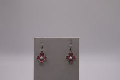 Nicole Barr Sterling Silver Pink Dogwood Akoya Pearl Earrings
