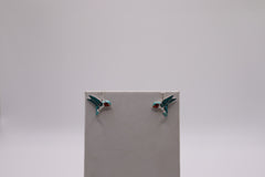 Nicole Barr sterling silver hummingbird earrings