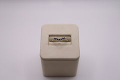 Ostbye 14k white gold sapphire chevron ring