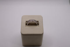 14k white gold confetti ring
