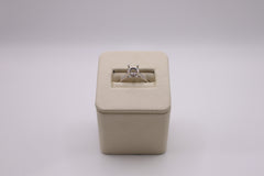 Roman+Jules 14k white gold 10rd 0.04 ctw ctr 6.5 mm MR855-3 Hidden Halo