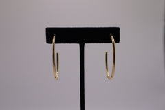 14k yellow gold hoop earrings