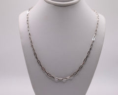 Quality Gold 5663-20 sterling silver 20" paperclip chain