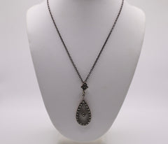 True Philly Sterling silver, crystal, and marc pendant