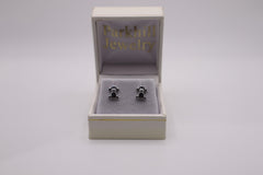 Sterling silver puppy earrings