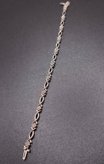 Julius Block sterling silver and diamond bracelet