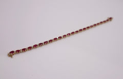 14k yellow gold 4.5 ctw ruby bracelet