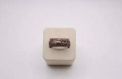 Keith Jack sterling silver and black cz dragon ring