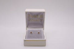 14k yellow gold baby earrings - Citrine