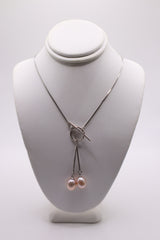 Sterling silver freshwater pearl pendant