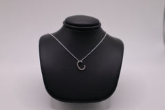 Classic of New York sterling silver micro pare "C" necklace