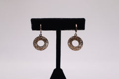Keith Jack sterling silver 22k window to the soul earrings