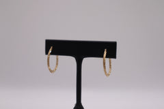 14k yellow gold hoop earrings