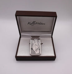 QG Silver-plated Golf Money Clip