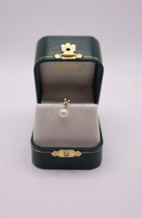 14k yellow gold pearl pendant