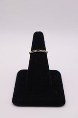 14k yellow gold 0.21 Sapphire & 0.03 Diamond Band