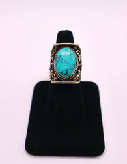 Sterling silver and turquoise ring