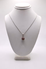 18k white gold Mikimoto cultured pearl and 0.05ctw diamond necklace