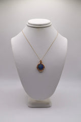 14k Yellow Gold Opal Necklace