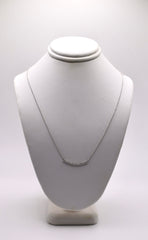 14k White Gold and Diamond Necklace