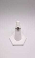 14k White Gold and Diamond Ring