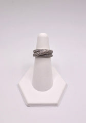 14k White Gold and Diamond Ring