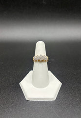 14ky Gold Cluster Lab Diamond Ring