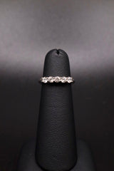 Sterling Silver and CZ Wedding Band