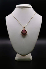 14k Yellow Gold and Glass Necklace