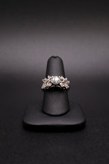 Sterling Silver and CZ Engagement Ring