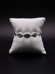 Sterling Silver and Blue Topaz Bracelet