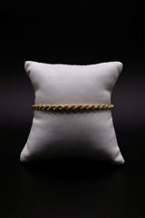 14k Yellow Gold Rope Chain Bracelet