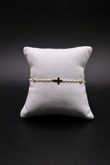 Enamel Faith Gold Plated Bracelet