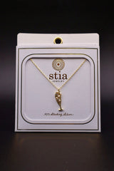 Bubbles and Bling Gold Plated Necklace