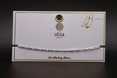 Sterling Silver Figaro Anklet