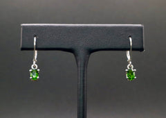 Sterling Silver and Chromium Diopside Earrings