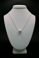Sterling Silver and Natural Pearl Necklace