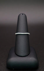 14k White Gold and 20 stone Diamond Band
