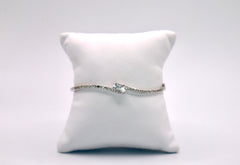 Love and Friendship 14k White Gold Nat. Dia. Bracelet
