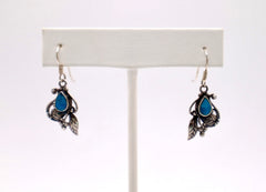 Sterling Silver and Turquoise Dangle Earrings