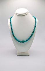 Sterling and Natural Turquoise Necklace